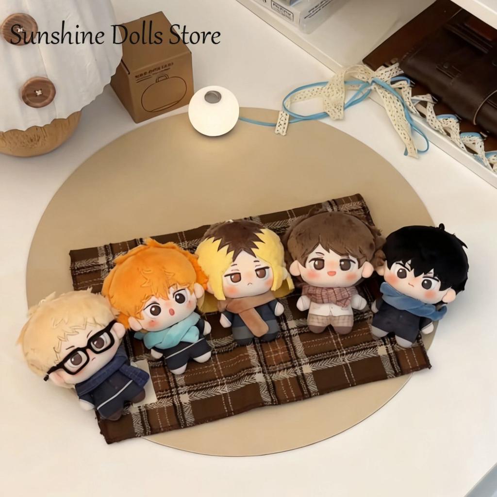 Anime Plush Dolls Cute Q Version Hinata Shoyo Kozume Kenma Oikawa Tooru Tsukishima Kei 10cm Bag Pendant Doll Plushie Toys