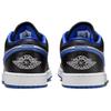Air Jordan 1 Low Black Game Royal Men Sneakers White Metallic-Platinum 553558-007