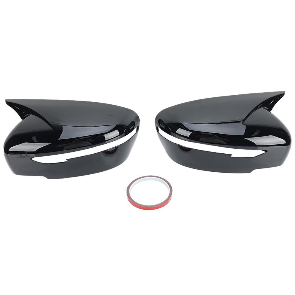 

1 Pair Side Mirror Cover Cap For Nissan Murano Rogue / X-trail T32 Pathfinder Qashqai Juke 2015- Case Trim Sticker Cow Horn 1 pair