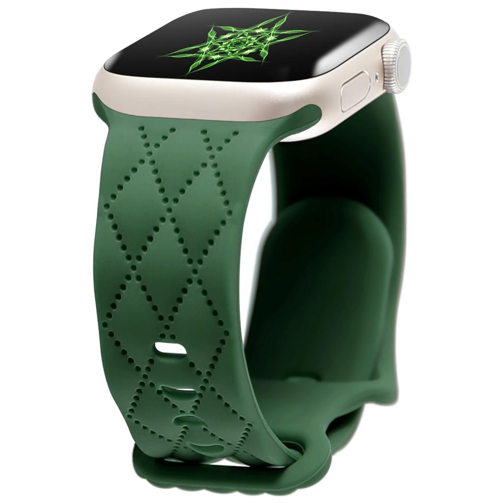 Straps For Apple Watch Band 44mm 42mm 45mm 41mm 49mm 40mm Engraved Silicone Bracelet Correa Iwatch Series 8 9 SE 7 6 5 4 3 Ultra