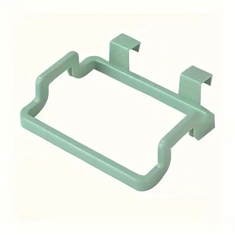 1pc Multi-Color No-Drill Kitchen Garbage Bag Holder - Under Sink & Cabinet Door Mount Hooks for Trash Bags & Cleaning Cloths