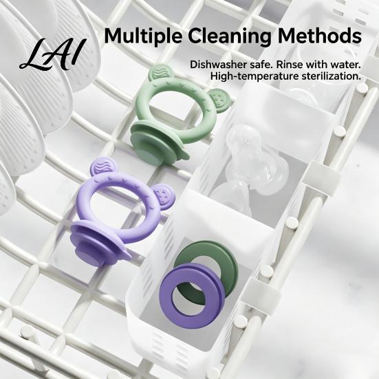 Safe Baby Fruit Chewer Silicone Feeder/Mold Food Training Teething Relief Pacifier Easy Clean Teether to Hold for Infants Travel Feeder Pacifier