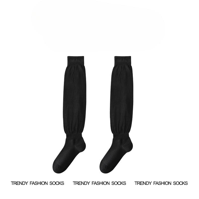 

Гольфы до икры, Антибактериальные и Дезодорирующие, Набор носков для женщин, Дышащие, Высокая эластичность, Милые гольфы до середины икры для женщин весной и летом 1 pair чёрный