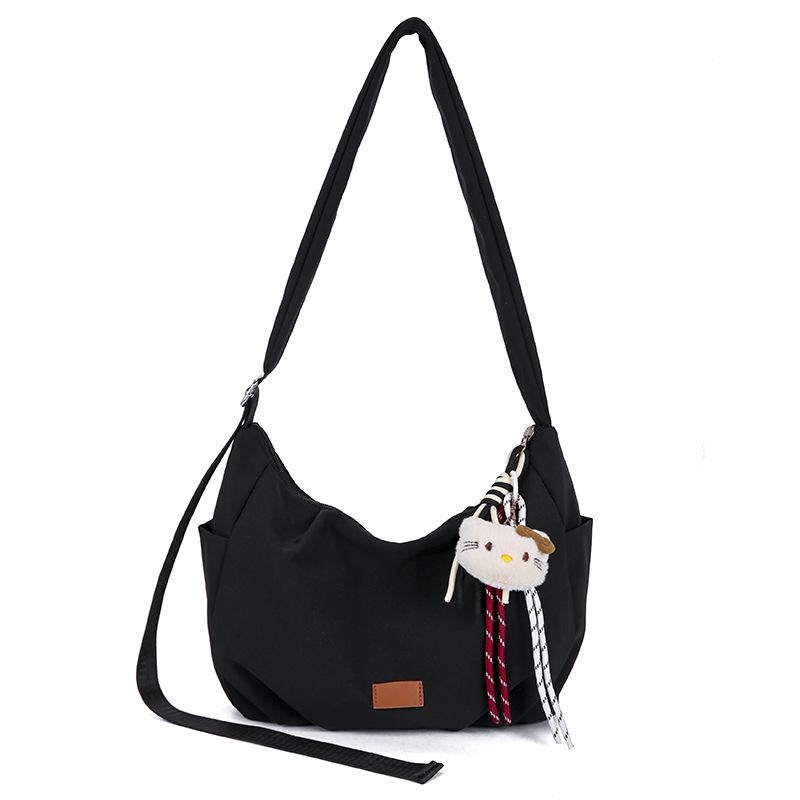 Versatile Retro Nylon Crossbody Underarm Bag for Women