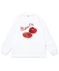 PAGESIISII Melting Apple Print Oversized Long Sleeve White