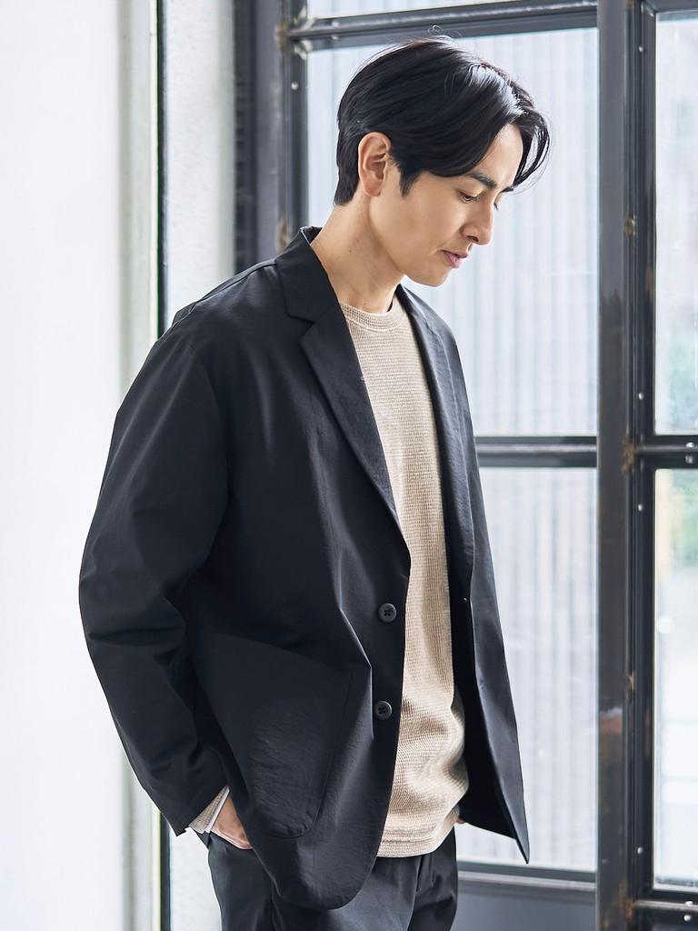 Cohen Hiker Tech Tailored Jacket (Wrinkle-Resistant, Stretch, Water-Repellent, Washable) 75506000000 0930 BLACK(09) S