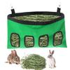 4 Holes Hay Bag Hanging Pouch Feeder Holder Feeding Dispenser Container for Rabbit Pig Small Animals Pet Bunny Cage Accessories