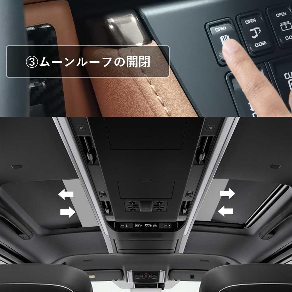 WhipLinks Seat Switch Kit for New Alphard 40 Series and New Vellfire 40 Includes Power Sliding Door Switch and Power Back Door Retrofit Door Switch