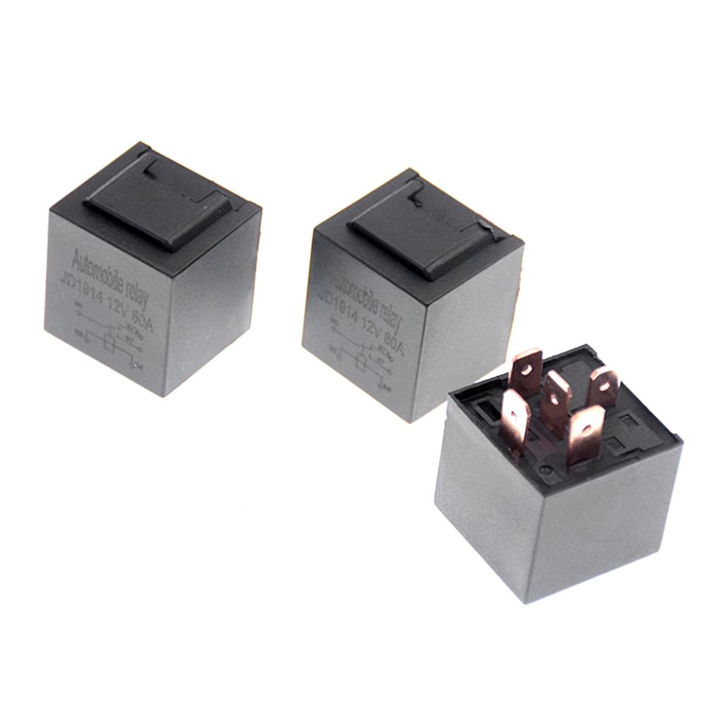 Automotive Relay DC 12V / 24V 80A 4PIN 5Pin SPDT Car Control Switch Device Car Relay High Capacity Switch Relay Power Supply