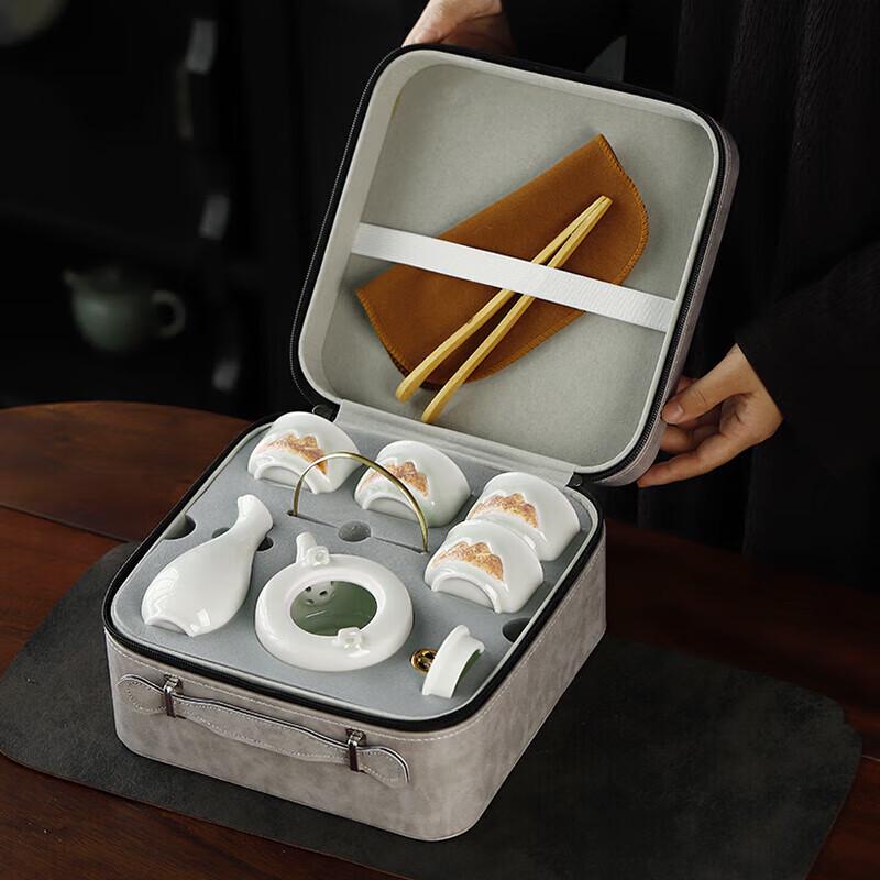 Qingbai Porcelain Lifting Beam Tea Set