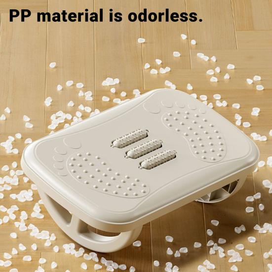 Under-Desk Foot Rest Non-slip Ergonomic Rocking Foot Stool Foot Massage Fatigue Relief Rocker Balance Board for Home Office