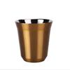 80/160ML Espresso Mugs Stainless Steel Coffee Milk Water Drink Breakfast Cups 304 Insulated Double Wall Dishwasher Safe Texture