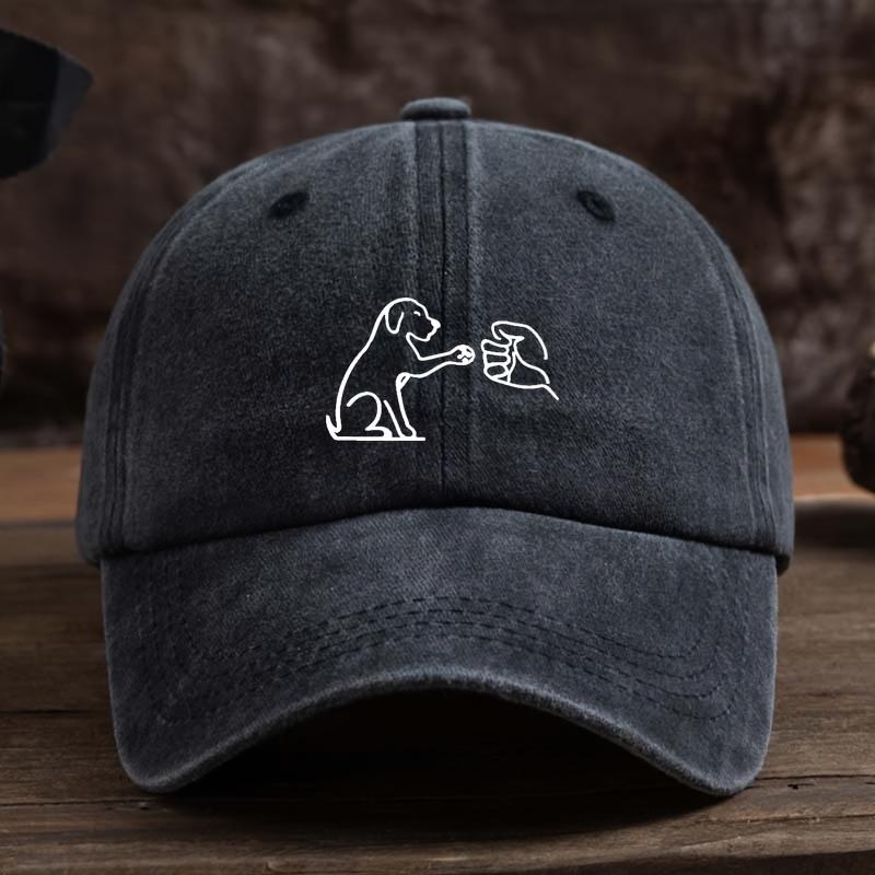 

Бейсболка с принтом собачьей лапы, регулируемая, подходит как для мужчин, так и для женщин, подходит для защиты от солнца на открытом воздухе