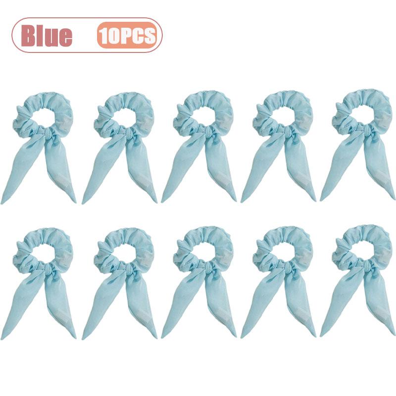 1-20PCS Glow Scrunchie Hair Tie Glow in Dark Ponytail Holder for Women Girls Carnival Birthday Party Rave Gift Elastic Hair Band
