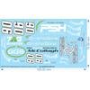 Smith & Sons' Midget-Speedway Slot Car Decal - 1/18 1/24 1/32 1/64 -Water Decal - Waterslide, 1/18