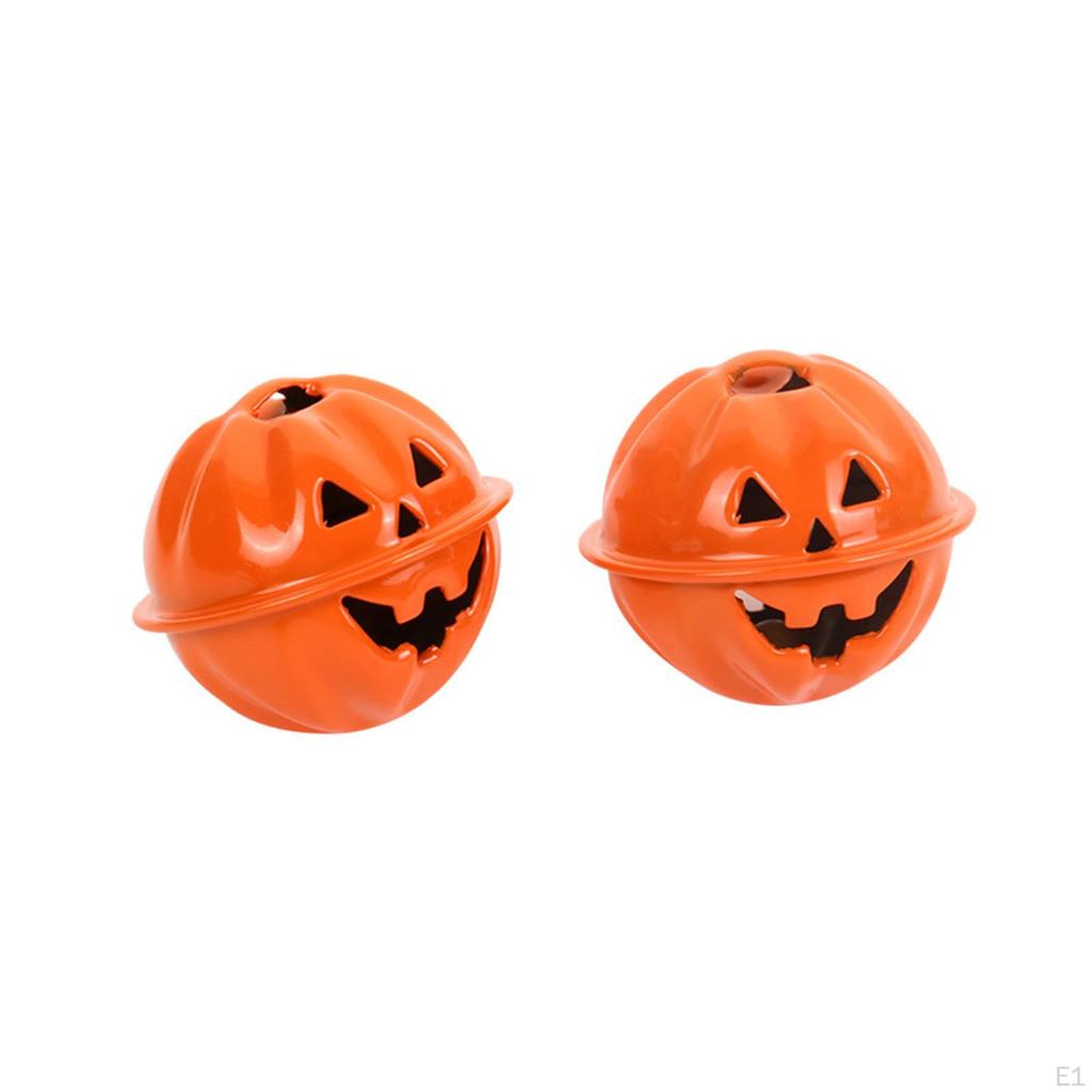 Festive Pumpkin Shaped Jingle Bells for DIY Crafts and Celebrations