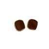 S925 Silver Needle French Retro Square Oil Dripping Earrings New Earrings Women's Niche Design Earrings