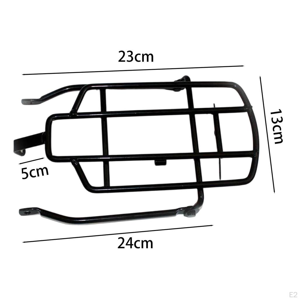 14" Bike Rear Mount Rack, Luggage Rack Solid Frame Easy Installation Screws Not Included Mountain