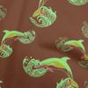 Cotton Flex Dusty Blue Fabric Ocean Dolphin With Japanese Wave Sewing Craft Projects Fabric Prints By Yard 40 Inch