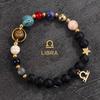 Eight Planets and Twelve Constellations Natural Stone Beaded Bracelet