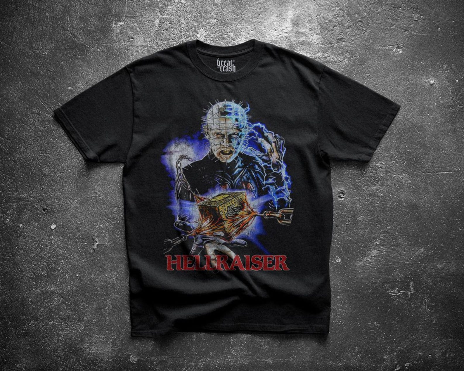 Hellraiser Shirt, Pinhead Horror Movie Tee, Vintage 80s Clive Barker Graphic T-Shirt, Cenobite Cult Classic Fan Gift, bootleg horror tee 4XL