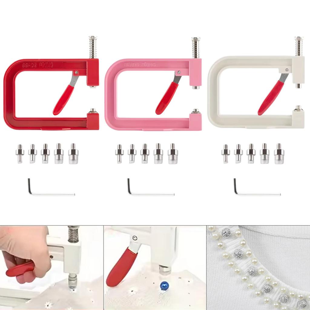Handheld Automatic Beading Device Efficient Jewelry Crafting Tool Alloy Beading Machine for Jewelry Crafting Enthusiasts