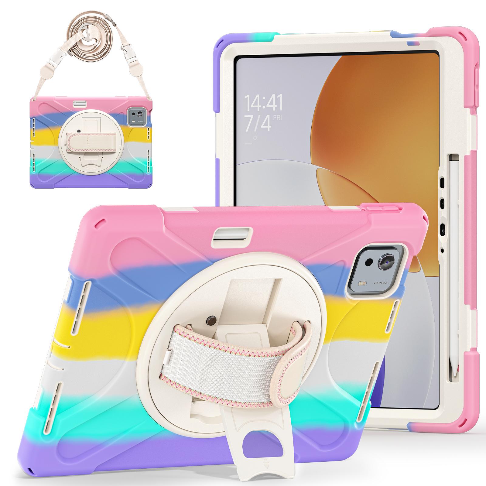 

Rugged Stand Case Universal for Xiaomi Pad 7S Pro 12.5 2025 6S Pro 12.4 2024 24018RPACG 360 Rotating Cover with Shoulder Strap Xiaomi Pad6S Pro12.4