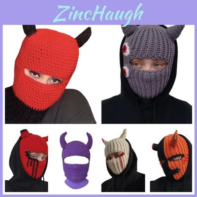 Knitted Hat For Halloween Party Funny And Quirky Costume Hat For Adults And Kids Breathable Warm And Windproof