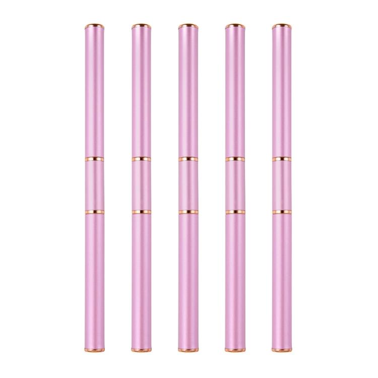 

Nails Artists Essential Brushes 5Pcs Double Nails Liner Brushes Set for Fine Detailing and Gel Manicure Techniques фиолетовый