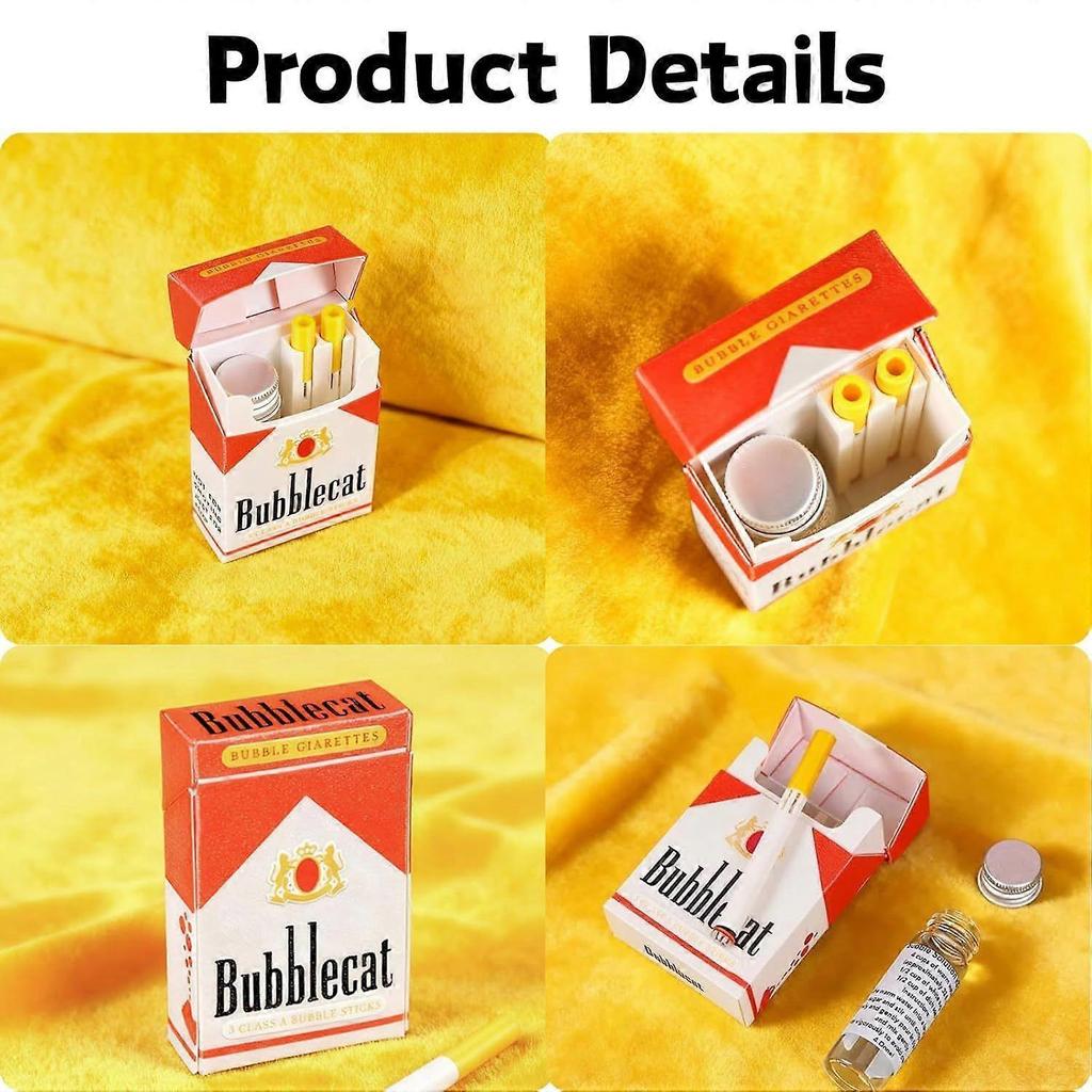 Stress Relief Accessary Fake Cigarette Mini Bubble Blower Bubble Sticks Relaxation Birthday Christmas Party Gift for Men Women