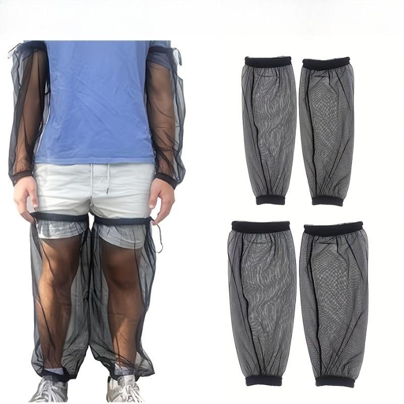

4pcs Arm Leg Mesh Sleeves These Covers Fully Protect Your Limbs Ideal Outdoor Activities Including Hiking Camping Fish and More