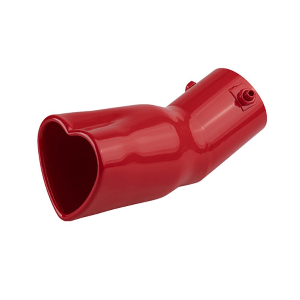 1 sztuka Uniwersalna Stal Nierdzewna Kształt Serca Gięta Rura Końcówka Wydechu 63mm/2.5'' Końcówki Tłumika Samochodowego Modyfikacja