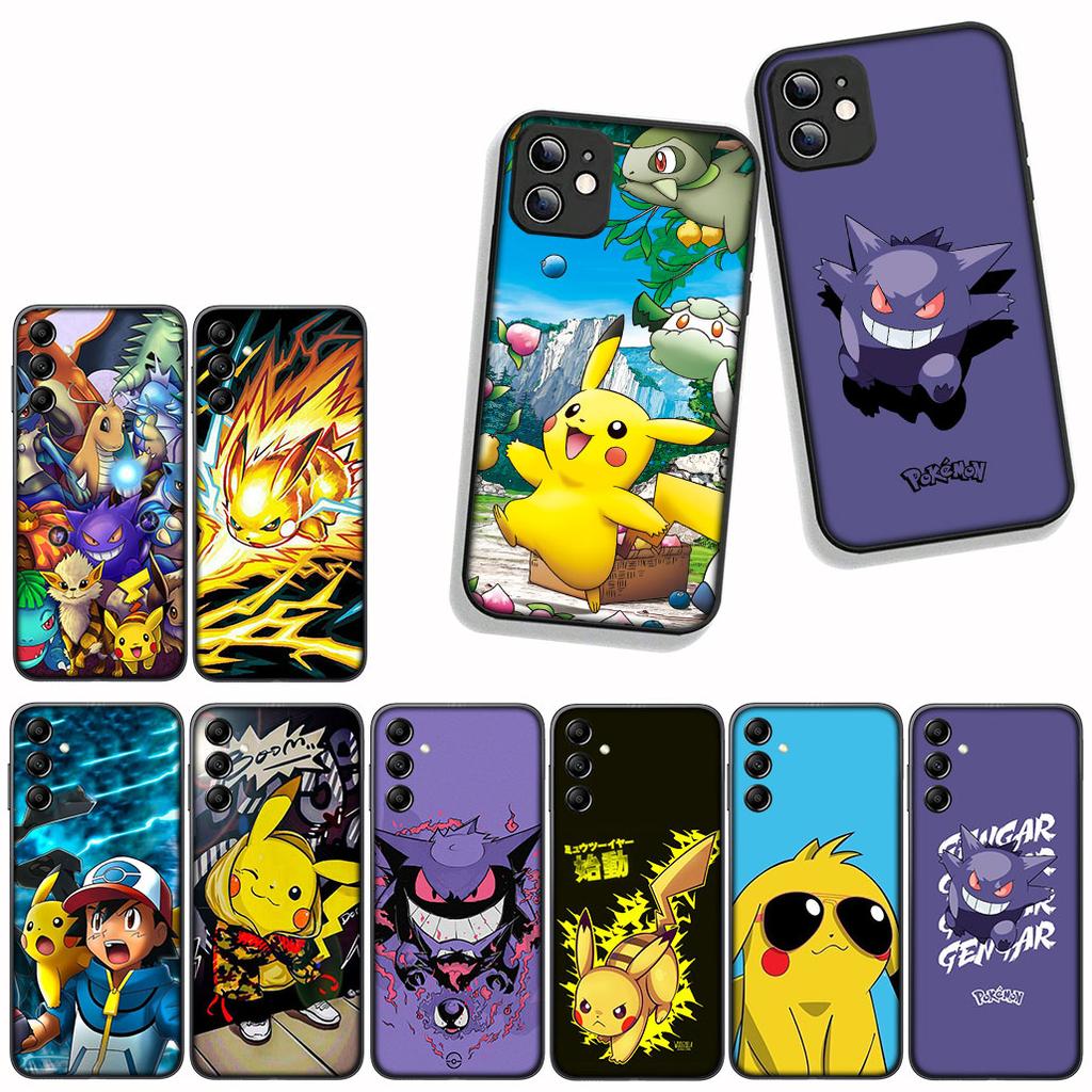 For Samsung Galaxy A07 A13 A12 A23 A50 A51 A52 A53 A70 A71 A72 A04 Note 20 9 8 10 Case GO Gengar Lovely P-Pokemons P-Pikachus
