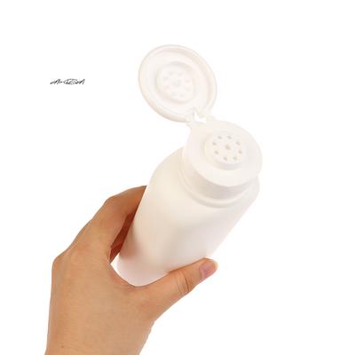 Frasco Refilável de Talco 150g Dispensador de Pó Cosmético Recipiente de Plástico PE Pote Vazio para Uso Doméstico e Cosmético
