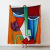 Picasso Abstract Style Painting Thin Printed Blanket Camping Throw Bed Sofa Office Air Conditioning Soft Leisure Blankets