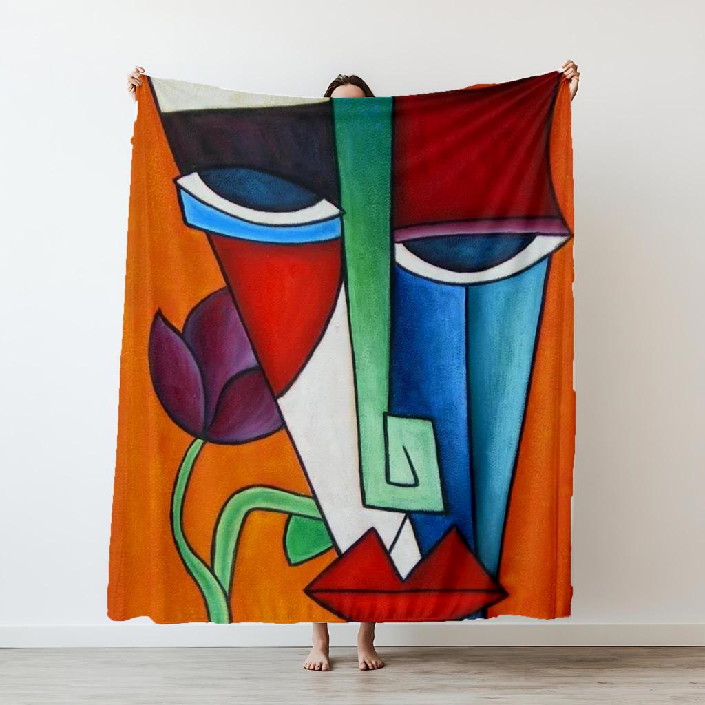 Picasso Abstract Style Painting Thin Printed Blanket Camping Throw Bed Sofa Office Air Conditioning Soft Leisure Blankets