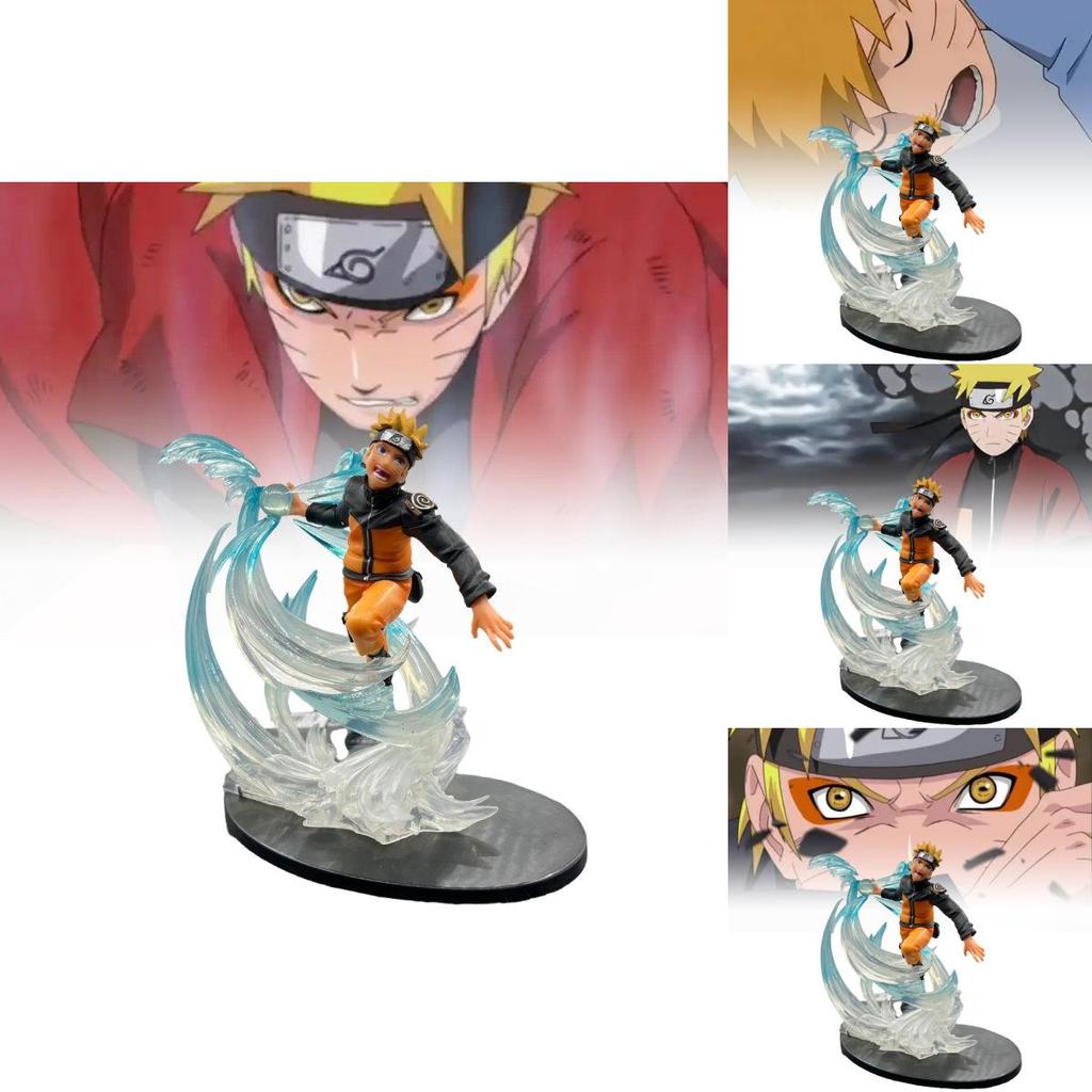 Stunning Naruto Uzumaki Spiral Battle Figure Pvc Anime Model 22x21x23.5cm Collection