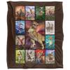 Royce McClure Silky Dino Mosaic Supersoft Blanket