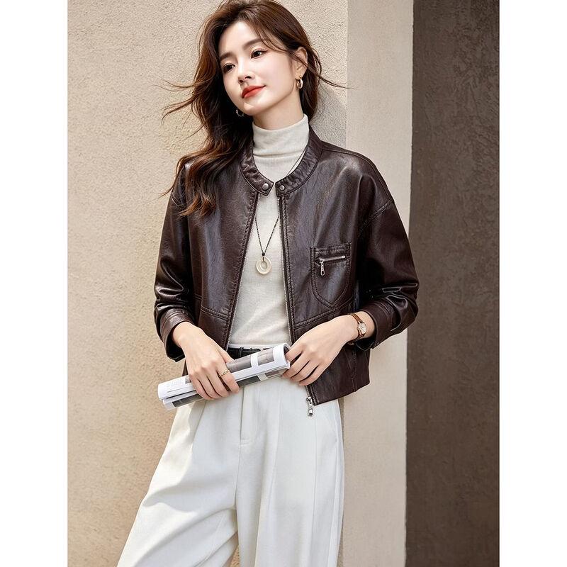 D.F.DEAR Women's Short Zipper Pocket Jacket