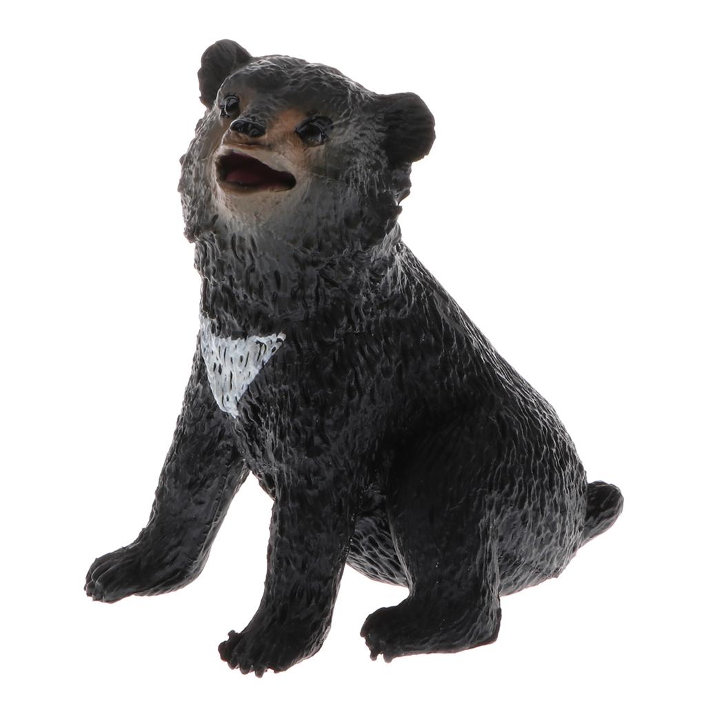 Wild Animal Models Toy Simulation Black Bear Animals Action Figure Model Kids Educational Learning Nature Toys S