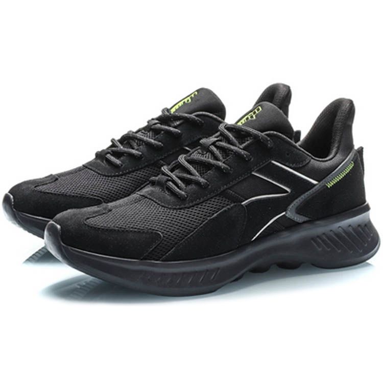 Li Ning Eazgo Shock Absorption Balance Low Top Sports Casual Shoes Men Sneakers Black AREP017-4