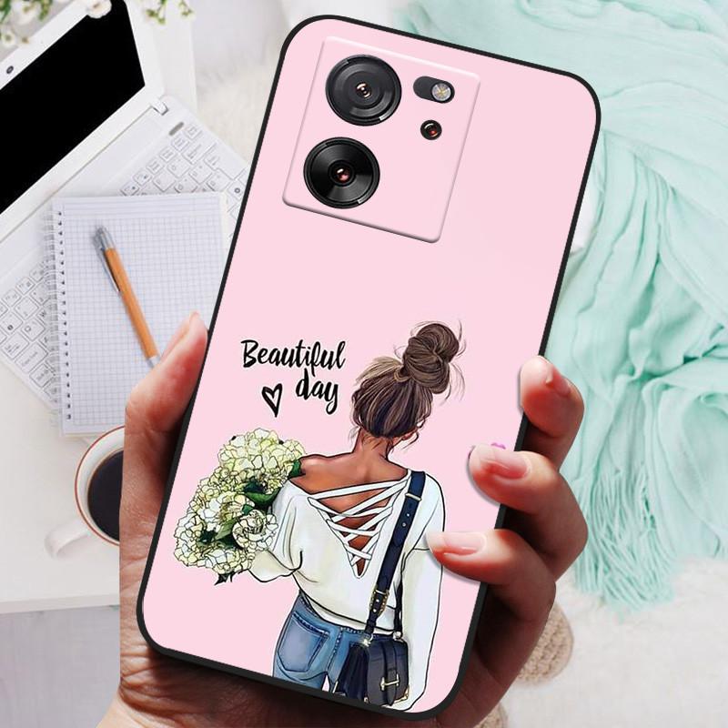 Für Xiaomi 13T Pro Hülle Marmor Handyhülle Weiches Silikon Stoßfestes TPU Funda Für Xiaomi 13T 5G Capa Niedlicher Druck Schutz