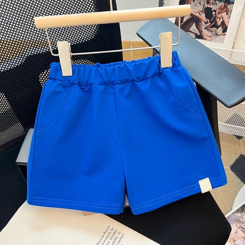 Kids Boys Shorts Summer Breathable Solid Elastic Waist Sports Short Trousers Casual Running Short Pant For Children Clothes