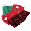 Weihnachts Hunde Katzen Kleid Warm und Leicht Kariertes Netz Herbst und Winter Haustierkleidung