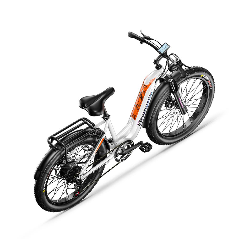 Shengmilo Vélo Électrique de Ville MX06 Avec Siège Remorquable Pour Unisexe Moteur 500W Batterie 48V17.5AH Pneus Tout-Terrain 26 Pouces VTT Électrique