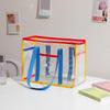 Summer Fashion Tote Bag Large Clear PVC Cartoon Handbag Jelly Transparent Beach Purse for Women Cute Shower Shoulder Bag for Bath
