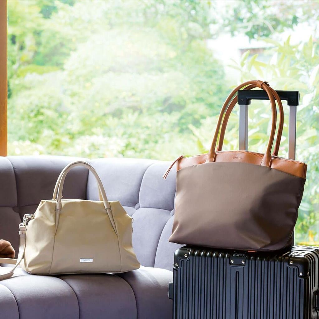 Barcos Lightweight Tote Bag for Women with Pockets for Easy Perfect for Everyday and Elegant and Simple Polyester Black Organization, Use, Travel,