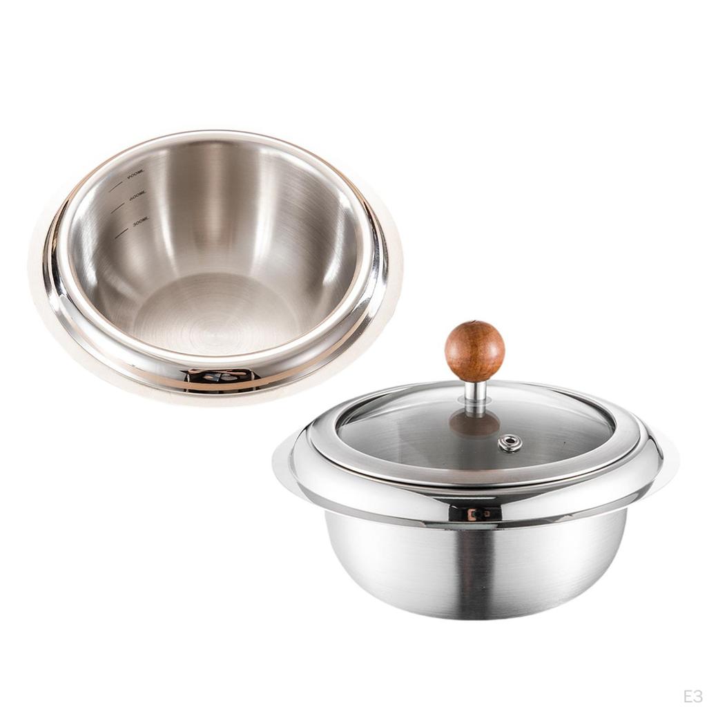 1L Stainless Steel Mixing Bowl for Cooking And Serving