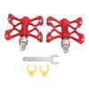 Quick Release Pedals, Aluminum Alloy Long-Life Waterproof Hollow Design for Road Bikes and Mountain Bikes (Red, Boxed) (Dilwecperbkw7vy-12)