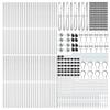 Posts de clôture vidaXL avec pique 52 pcs Ø32 mm 140 cm en acier galvanisé 3350210